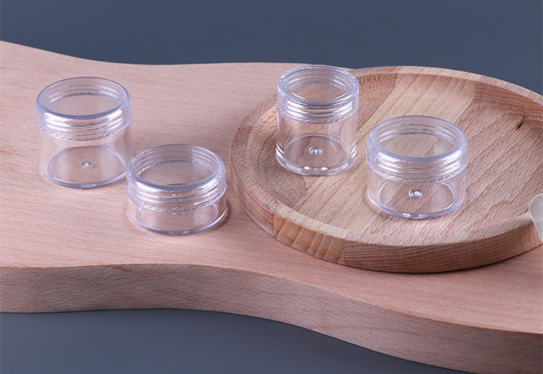 5g 10g 15g 20g Homay High Quantity clear Small Plastic Jars with Cap Can of Face Cream for Traveling