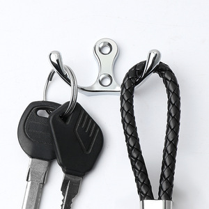 Gancho Doble de Aleación de Zinc para Montar en la Pared, Resistente al Óxido, para Uso en Baños y Puertas - Product Image 1