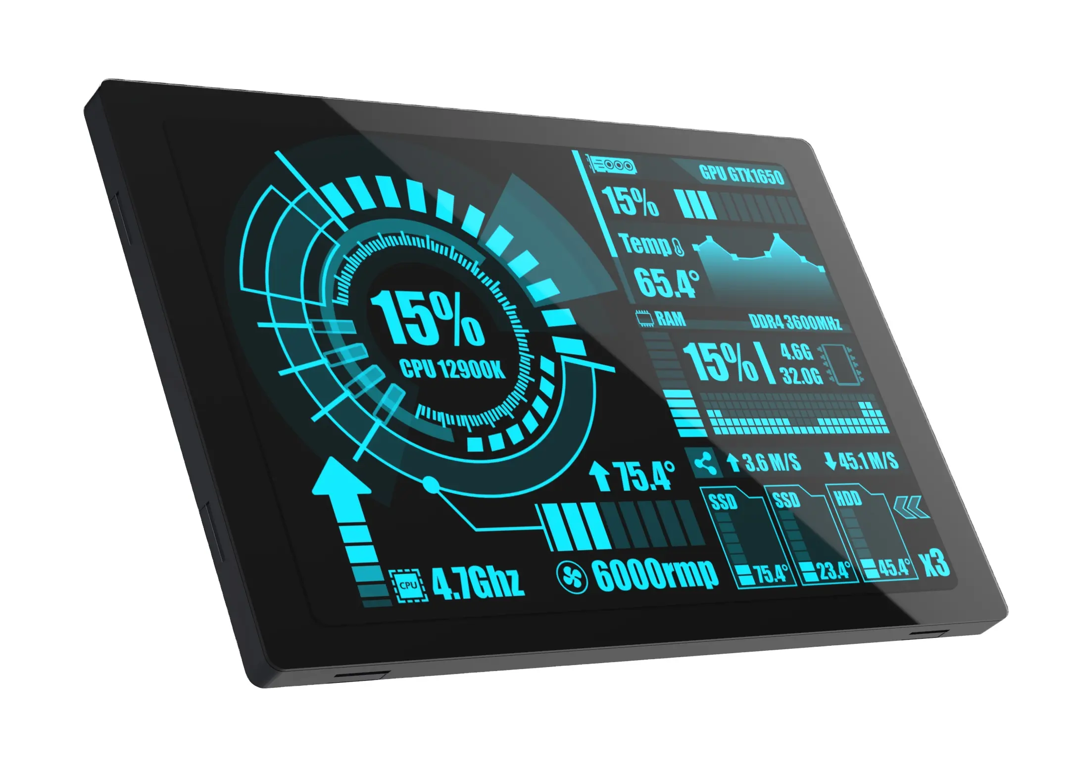 Atualização SC01 PLUS 16MB hmi esp32 lcd evb board com 3,5 LCD IPS Display Touch Screen monitor para controle de cozinha termostato