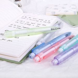 Transparent Mini Cute Macaron Press Portable Pocket Gel <b>Pen</b> 0.5Mm Black Ink Short Customizable Logo - Product Image 3