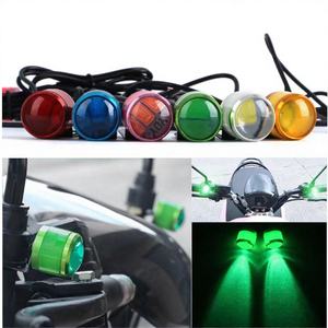 Venta Directa de Fábrica: Luz LED Ojo de Águila para Motocicleta, 2 Lentes, Faro Modificado, Luz Decorativa para Espejo Retrovisor - Product Image 4