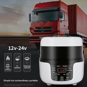Cuiseur à riz portable 2L pour voiture-Mini cuiseur et réchauffeur d'aliments à double mode 12V/24V, pour voyage/camping/SUV/<span class=keywords><strong>camion</strong></span> - Product Image 2
