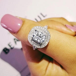 Anello di fidanzamento da donna F1152 in oro bianco con diamante taglio a pera naturale colore G e diamanti laterali - Product Image 3