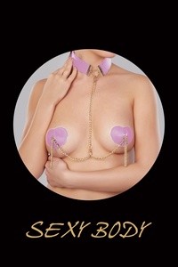<span class=keywords><strong>Cubrepezones</strong></span> <span class=keywords><strong>Reutilizables</strong></span> Sin Tirantes para Mujer de Alta Calidad Personalizados de Fábrica con Cadenas - Product Image 5
