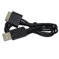 Cable de carga y transferencia de datos con conectores USB-A/USB-C para PSP Go (PSP-N1000/N1000) para sincronización con PC