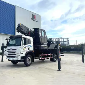 China Giek Lift Emmer Gelede Truck Gemonteerd Jiuhe Antenne Boom Vrachtwagens 21M 23M 25M 29M 38M 45M Vrachtwagen Hoogwerker