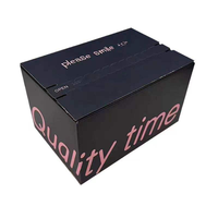 Boîte à double rabat en carton ondulé rigide avec fermeture éclair, en matériaux recyclés, résistante aux UV, personnalisable avec logo en relief, vente en gros