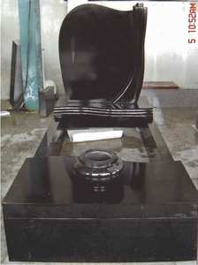 黒花崗岩墓石墓石墓地記念碑価格ポーランド - Product Image 2