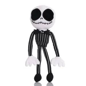 CE ASTM-muñeco de peluche de pesadilla antes de Navidad, juguete de peluche de esqueleto, regalos de Halloween