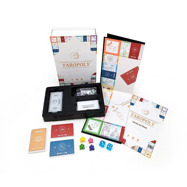 Customized Design High Quality Portable Educational Durable Paper Board Game Set for Adults