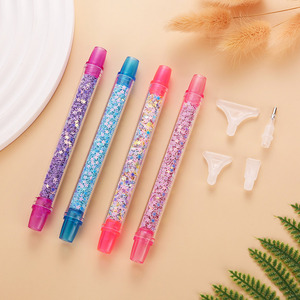 Bolígrafo de Puntos Moderno de 14 cm con Diseño Clásico Vintage, Herramienta de Arte con Diamantes de Imitación y Estrellas Brillantes - Product Image 4