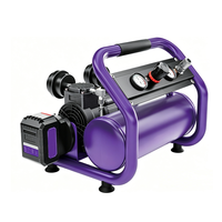 Compresseur d'air portable sans balais au lithium 21V, 7,5 bars, réservoir de 9L, 25L/min, 2880 tr/min, modèle compact