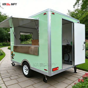 Remorque mobile de vente de hamburgers, remorque alimentaire mobile remorquable KR-R300, entièrement équipée, multifonctionnelle, pour la vente de snacks, de bonbons et de chips en extérieur - Product Image 4