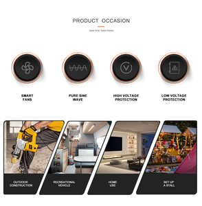 <span class=keywords><strong>Fchao</strong></span> อินเวอร์เตอร์แบบกริดเดียว3000W-12V, อินเวอร์เตอร์ DC/AC 12V ถึง220V/110V 50/60HZ จอแสดงผล LCD สำหรับระบบพลังงานแสงอาทิตย์ในบ้านยานยนต์ - Product Image 6