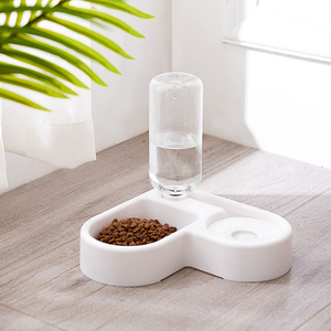 Pet Factory Pet Water Fountain Dog Bowl Slow <b>Feeder</b> Automatic <b>Cat</b> <b>Feeder</b> With Corner Fit Feature - Product Image 2