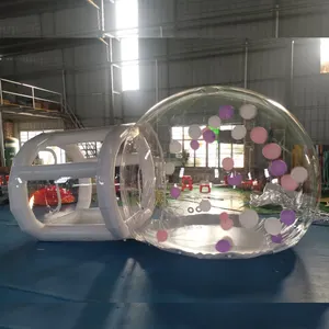 Hot Outdoor popular balão artista publicidade inflável o balão diversão casa inflável bolha tenda com balão colorido