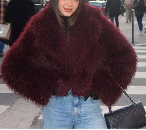 Abrigo Viviblook Z0205TP para Mujer, Chaqueta de Invierno con Piel Sintética, Estilo Cardigan - Product Image 3