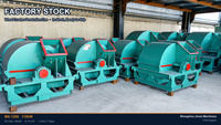 Broyeur de bois pour champignons Africa Market MX-1200, moteur 110KW, 8 lames mobiles, faible entretien