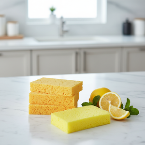 Éponge de cuisine biodégradable en cellulose végétale naturelle personnalisée, fine, pour le nettoyage de la vaisselle - Product Image 1