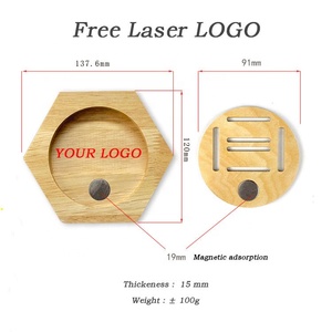 Bán buôn <span class=keywords><strong>DIY</strong></span> không đấm hình lục giác tổ ong bộ sưu tập huy chương bằng gỗ huy chương móc áo hiển thị - Product Image 2