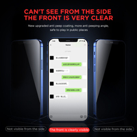Protecteur d'écran pour iphone 13, 1 pièce, colle complète, verre japonais, anti-confidentialité pour téléphone portable