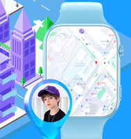 Montre connectée pour enfants Y68D Y80, étanche IP67, avec carte SIM 4G, caméra HD, appel vidéo bidirectionnel, boussole et batterie 500 mAh