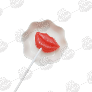 Sucettes dures OEM <span class=keywords><strong>Halal</strong></span> en forme de lèvres rouges, bonbons fantaisie mignons en forme de lèvres, sachet de bonbons pour la Saint-Valentin, vente en gros - Product Image 2