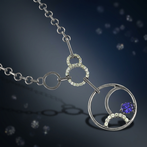 Nouveau Pendentif en Argent 925 avec Zircon Cubique Brillant, Pendentif en Argent Pur, Coupe Ronde Brillante, Bijou Cadeau pour Elle, Vente en Gros - Product Image 3