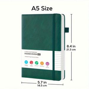 Classic Design Colored Elastic A5 Leather Hardcover School Notebook Custom Diary <b>Journal</b> 100 Sheets Gift Custom Logo Thermal - Product Image 2