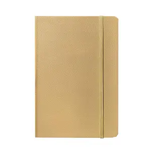 Hạt ưa thích PU da máy tính xách tay bìa cứng ràng buộc notepad da tùy chỉnh Tạp Chí bán buôn kaki ban nhạc đàn hồi máy tính xách tay