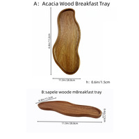 Vente en gros de plateaux en bois d'acacia naturel très vendus pour les fruits, les collations, les desserts, l'affichage des aliments et la décoration de la maison