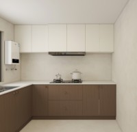 Muebles de Cocina Modernos de Lujo en Madera Inteligente, Juego de Muebles de Cocina Pequeños Listos para Armar, Diseño Modular de Almacenamiento