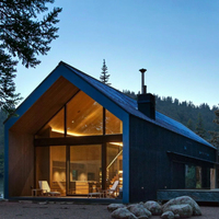 Villa Prefabricada de Lujo con Paneles Sándwich de Acero, Fácil Instalación, Diseño Moderno en Forma Triangular, Construcción Duradera
