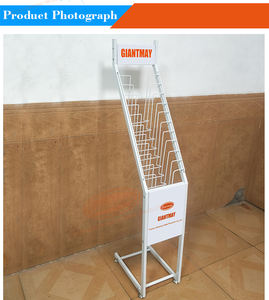 חוט מתכת מותאם אישית 10 עיתונים תצוגה עיתון סטנד מתלה מחזיק מגזין ספרים מעמד חופשי ספרות מדף עבור ספרייה - Product Image 6