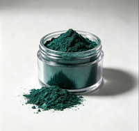 Poudre de pigment de revêtement à effet spécial GUANZUN pour l'impression d'emballages de luxe, vert holographique aluminium