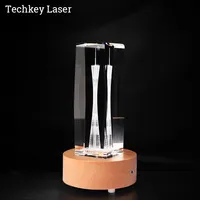 ガラス写真を作るための3Dレーザークリスタルキーホルダーレーザー彫刻機を備えたTechkeyレーザー価格機