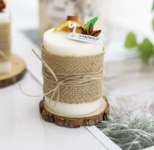 Candélabre d'arômes bleu fait main en cire de soja parfumée pour l'aromathérapie et la décoration intérieure – Cadeau artisanal parfumé à base de plantes pour fêtes - Product Image 2