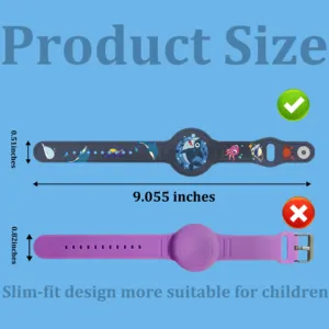 Cinturino in Silicone con cinturino in cartone per bambini e bracciale regolabile