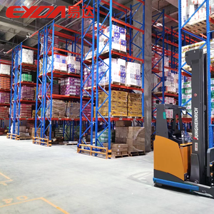 High Bearing Steel <strong>Narrow</strong> Aisle Rack Heavy Duty Industrial Pallet <strong>Shelving</strong> System 4Layer Shelves <strong>Unit</strong> Corrosion Protection for - Product Image 1