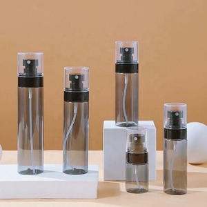 Botella de Spray Hidratante Facial Semitransparente Negra de 30ml 60ml 80ml 100ml 120ml, Botella de Spray Portátil con Pulverizador Ultrafino - Product Image 5