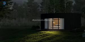 Cabina prefabbricata struttura in acciaio con struttura in acciaio per le vacanze cabina rotonda campeggio giardino Studio - Product Image 4