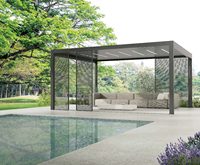 Pergola motorisée en aluminium 3D, imperméable, pour patio, fabrication OEM en Chine