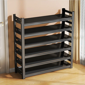 Zapatero Metálico <span class=keywords><strong>Popular</strong></span> para Sala de Estar, Gran Capacidad, Estante de Acero con Capas Ajustables, Ahorro de Espacio, Zapatero Simple - Product Image 5