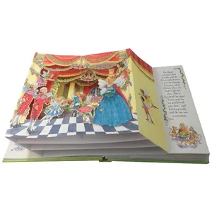 Custom Engels Verhaal Pop Up Boeken Hoge Kwaliteit Nieuwe Ontwerp Dier Pop Up 3D Kinderen Boeken
