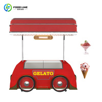 Chariot à glaces gelato, chariot à glaces à vendre, chariot à glaces pour vélo