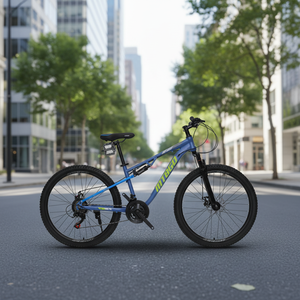 Bicicleta de Montaña MTBGO con Frenos de Disco, Cuadro de Acero de Alto Carbono, 21 Velocidades, Llanta de Aleación <span class=keywords><strong>Láser</strong></span>, Neumático 2.35 - Product Image 3