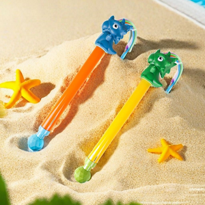 Bechotoy Plastik Tabanca Su Tabancaları Basınçlı Sprey Vinil Üçgen Plaj Havuzu Ejderha Su Topu Oyuncak - Product Image 3