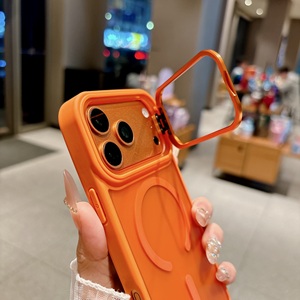 Funda Magnética Skin Touch para <span class=keywords><strong>iPhone</strong></span> <span class=keywords><strong>12</strong></span> 13 14 15 16 17 18 Pro Max con Carga Inalámbrica, Soporte Plegable, Correa de Muñeca - Product Image 3