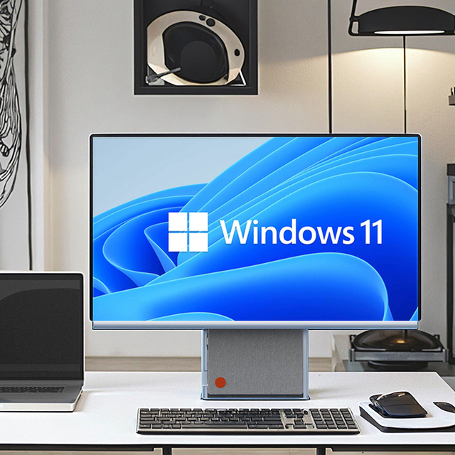 24 Inch AIO PC All in One Core AMD 6600H 16GB DDR5 512GB SSD OEM Full PC Gaming Gamer All in One Desktop Computer