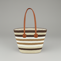 Sac de plage en paille tressée personnalisable avec sangle réglable, accessoire de mode bohème d'été, sac à main fourre-tout pour femme